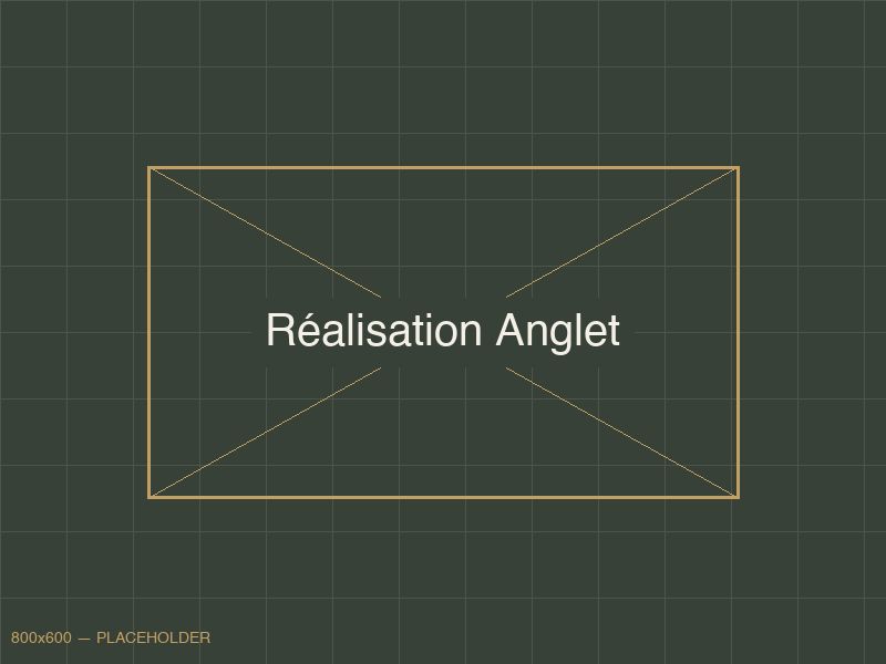 Terrasse multi-niveaux en cumaru — Jardin en pente à Anglet